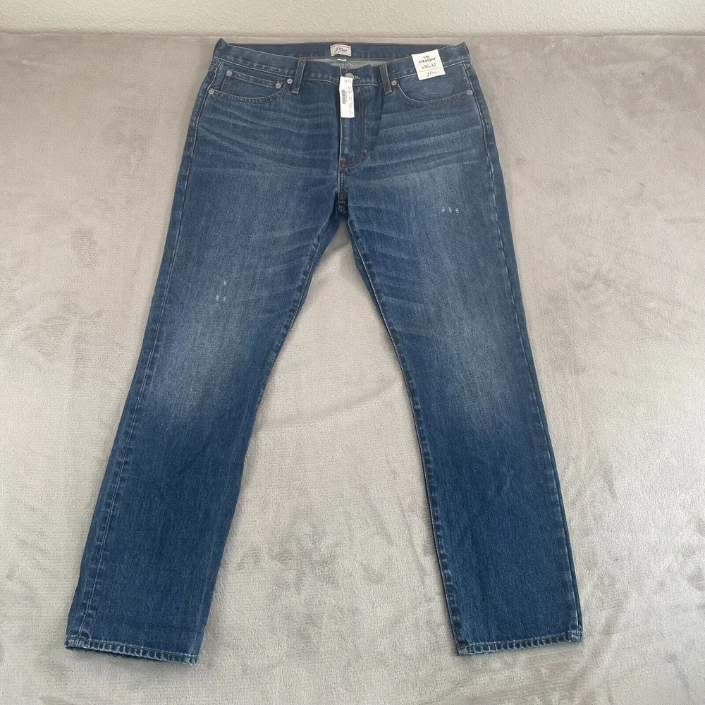 J.CREW 770‎ Jeans Men 36x31 (Tag 36x32) Indigo Shadow Japanese Rigid Denim NWT